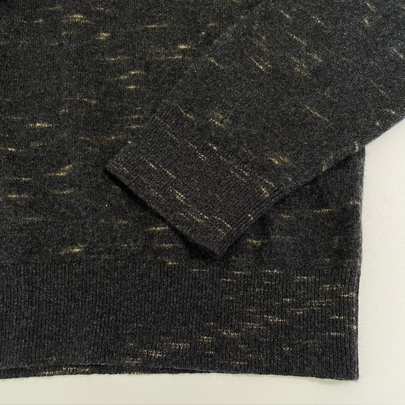 Club Monaco Cashmere Sweater Pullover Hoodie Charcoal Medium - Picture 9 of 13